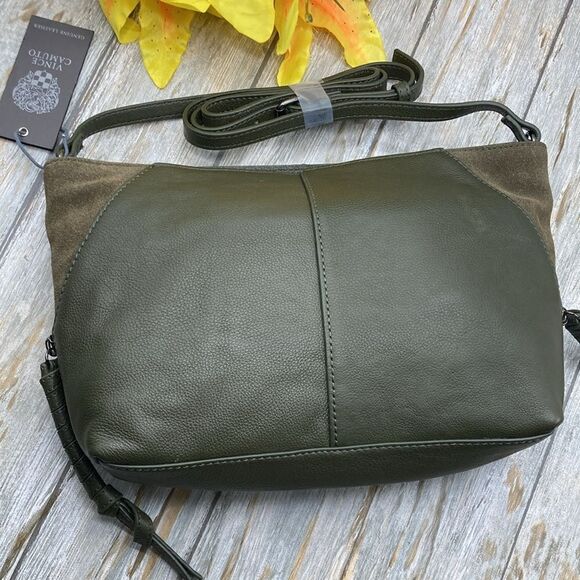 Vince Camuto Cory Leather Crossbody Bag Purse - Picture 5 of 13